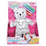DIY Toy Coloring Washable Bear With 4 Markers thumbnail-1
