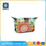 High Quality Neoprene Flower Patterned Cosmetic Bag thumbnail-3