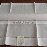 Linen Hand Embroidered Hemstitched Guest Towel