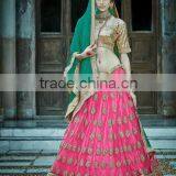 Indian Bridal Lehenga Saree Online Shopping thumbnail-2