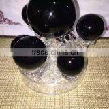 Chinese Good Quality Natural Obsidian Crystal Seven Star Group Crystal Ball thumbnail-5