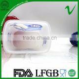 PP Disposable Square White Empty Food Plastic Container With Silk Screen Printing thumbnail-1