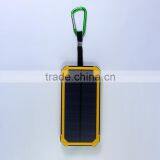 Waterproof Portable 12000mah Solar Charger for Mobile Phone 5v 2a