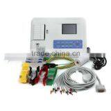 CE Approved Portable Digital 3-channel Color Electrocardiograph ECG EKG Machine thumbnail-2