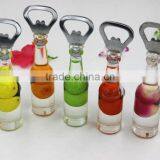 Fake 3d Beer Bottle Opener Fridge Magnet for Kitchen Display and Gifts
