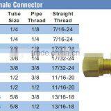 966 Female Connector,Air Brake Fittings for Nylon Tube,Brass Valve thumbnail-5