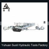 2T Mini Manual Puller With Single Gear Double Hook thumbnail-2