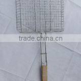 Extra Size BBQ Grill Basket Meat Grid thumbnail-2