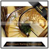 Decoration Aluminum Gold Color Stair Handrail thumbnail-3