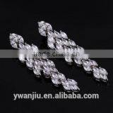 Wholesale Stock Small Order Fashion Women Long Style Garland Zircon Earrings thumbnail-3