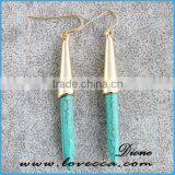 Turquoise Earrings Turquoise Spike Earrings Turquoise Drop Earrings thumbnail-2
