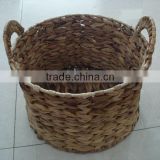 water hyacinth storage basket with willow