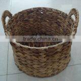 Water Hyacinth Storage Basket With Willow thumbnail-1