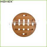 High Quality Bamboo Hot Pot Mat Bamboo Trivet/Homex_Factory thumbnail-1
