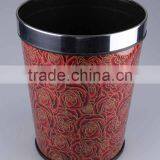 Plastic Trash Can Stainless Steel Rubbish Bin Household Garbage Can thumbnail-4