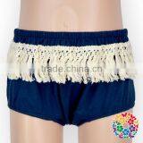 Unisex Baby Boys And Girls Solid Color Tassel Underwear Diaper Cover Navy Bloomers For Kids thumbnail-4