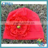 Wholesale Organic Cotton Beanies With Daisy Flower for Infant and Toddle thumbnail-1