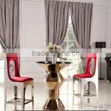 BC901 Red Fabric Metal Bar Stool and High Chair thumbnail-3