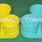 Set of 3 Flower Pot Herb Pot Flower Bucket Mini Garden Pot thumbnail-2