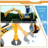 Excavator Digger Scooter Pulling Cart Kids Ride on Car With Pretend Play Construction Truck Toy thumbnail-4