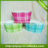 New Striped Flower Home and Garden Metal Pots thumbnail-1