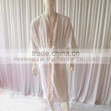 Wihte With Embroidery Autumn And Winter Design Fashion Family Robes Shower Homewear Coral Fleece thumbnail-1