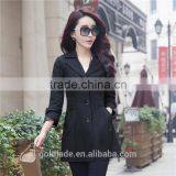 Fashion Ladies Coats Long Spring Trench Coat for Women Outdoor Jacket thumbnail-3
