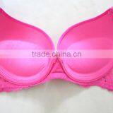Women Padded Push up Bra With Lace Trimming thumbnail-3