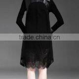 Latest Long Design Ladies Fashion a Line Skirt/Neck Waist Zipper Skirt thumbnail-4