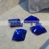 Capri Blue Dysmorphism Shape Flat Back Crystal Sew on Stones Glass Pendant for Jewelry Accessories thumbnail-2