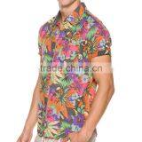 Wholesale Coconut Tree Mens Shirt, Hawaiian Shirt China Factory thumbnail-3