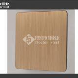 Factory 304 Rose Golden HL Decorative Stainless Steel Plate thumbnail-4