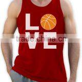 Mens 95% Polyester 5% Spandex Printing Sport Tank Top thumbnail-2