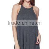 Plus Size Women Clothing Knit Halter Neck Spaghetti Swing Dress For Ladies thumbnail-6