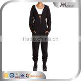 OEM Custom Fashion French Terry Hooded Jumpsuit Wholesale thumbnail-1