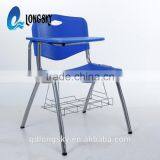 LS-4024AB New Model Cheap Stackable Plastic Chair With Writing Pad Modern Tablet Training School Office Chair for Sale thumbnail-3