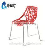 LS-4009 Wholesale Modern Cheap Colorful Stacking Plastic Dining Chair For Dining Room Furniture thumbnail-1
