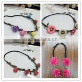 2015 Bride Bohemian Flower Headband Festival Wedding Floral Garland Hair Band Headwear Hair Accessories for Women thumbnail-1