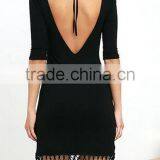 Runwaylover EY2205D New Style 2017 Ladies Fashion Backless Casual Dress thumbnail-2