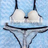 OEM Supply Type Cute Glamorous Girl Thin Cup Bra AndG String Set 2016 thumbnail-1