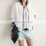 Hot Sell Fashion Simple Korean Style Custom Short Coat Baseball Jacket for Winter Women Sale Linen Blazer thumbnail-1