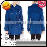 Latest Stylish Double Breasted Blue Women Suit Coat thumbnail-1
