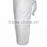 2015 Design Wholesale Promotional Solid Color Disposable White Apron thumbnail-3