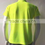 China Factory Lime Blank Safety Fluorescent Security Protective High Visibility Polo Shirt thumbnail-2