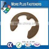 Made In Taiwan Retainer E Clips Black Phosphate Spring Steel Metric Stainless Steel thumbnail-5