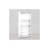 White Avocet Tall Wooden Cube Bookcase With 5 Tiers For Home / Office DX-113 thumbnail-1