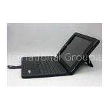 Leather 3.7V Detachable Bluetooth Keyboard Apple Ipad Solar Charger Cases With 700MAH