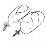 2mm Black Wax Leather Cord Necklace Rope Lobster Clasp DIY Jewelry Accessories thumbnail-2