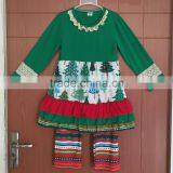 Winter Custom Children Red Xmas Outfits Set Baby Girls Christmas Clothes thumbnail-3
