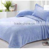 2015 Hot Super Soft Warm Beautiful 100% Plain Dyed Solid Blue Red Green Yellow Fleece Blanket Polyester thumbnail-4